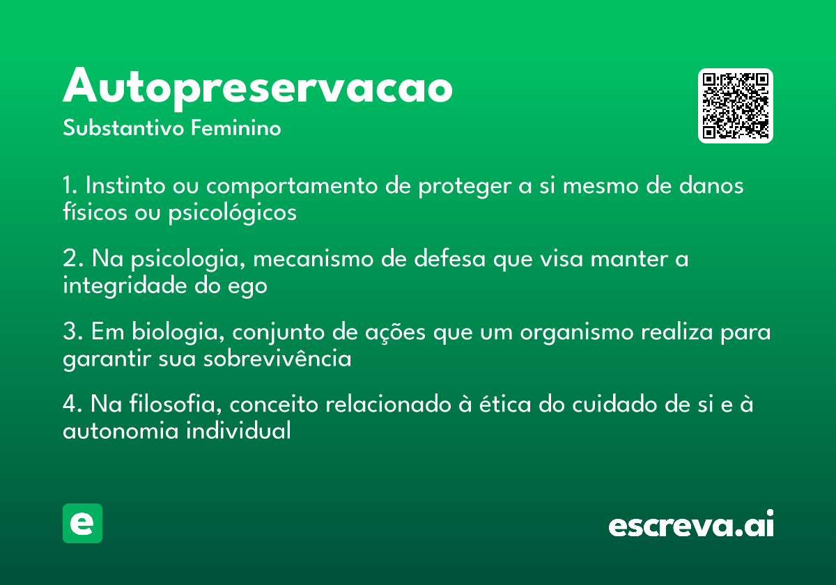 autopreservacao