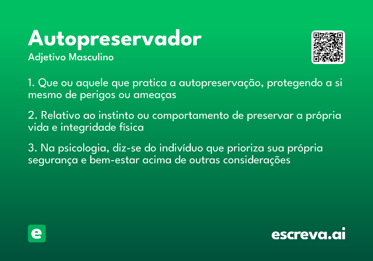 autopreservador