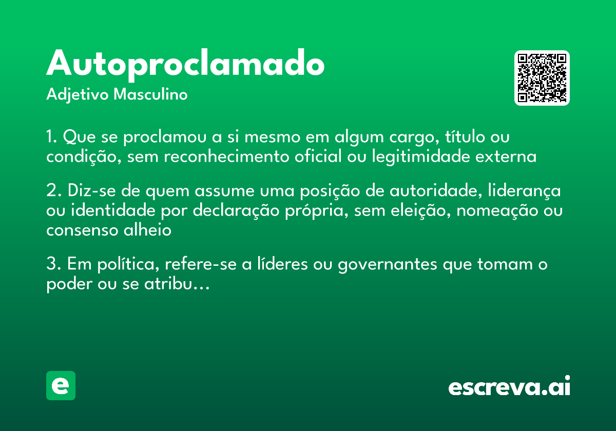 autoproclamado