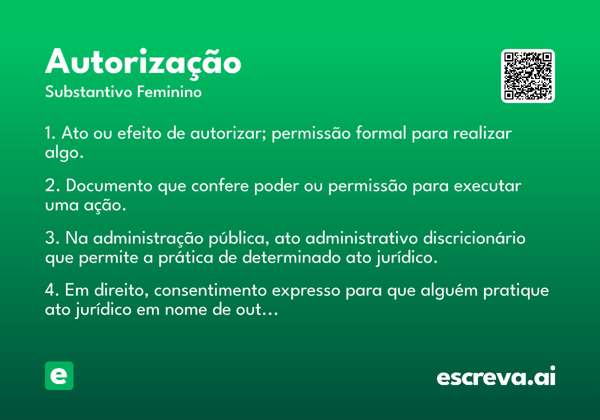 autorização