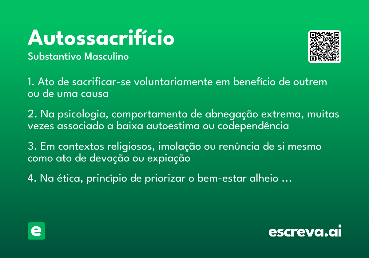 autossacrifício