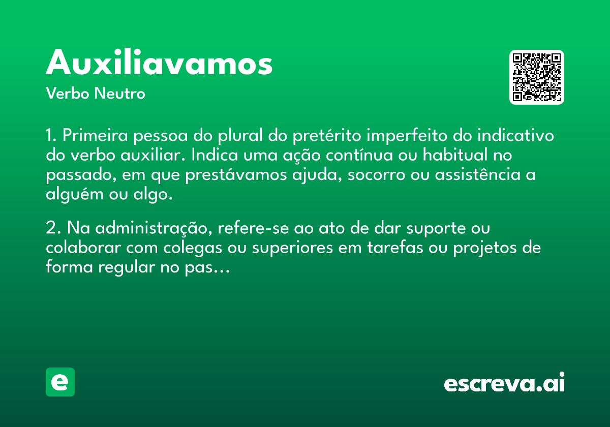 auxiliavamos