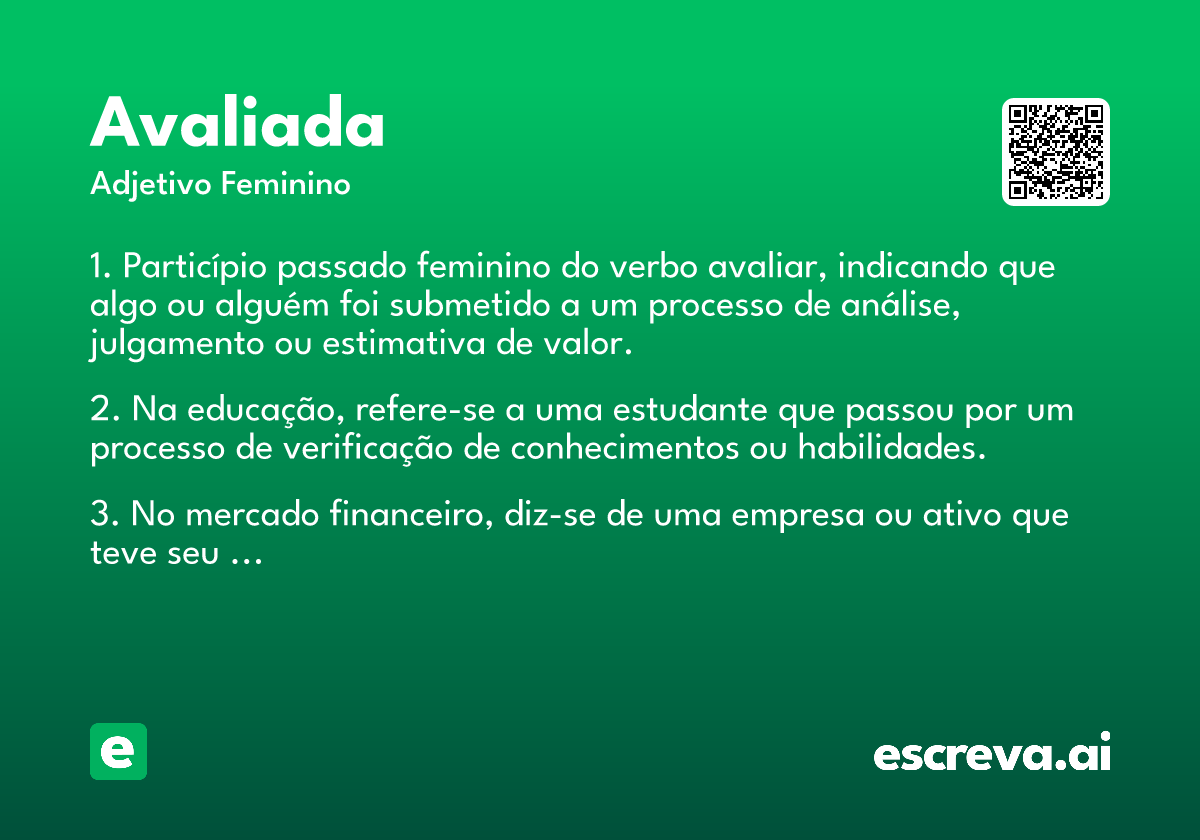 avaliada