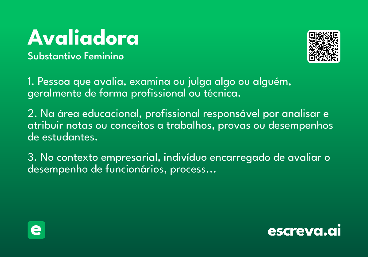 avaliadora