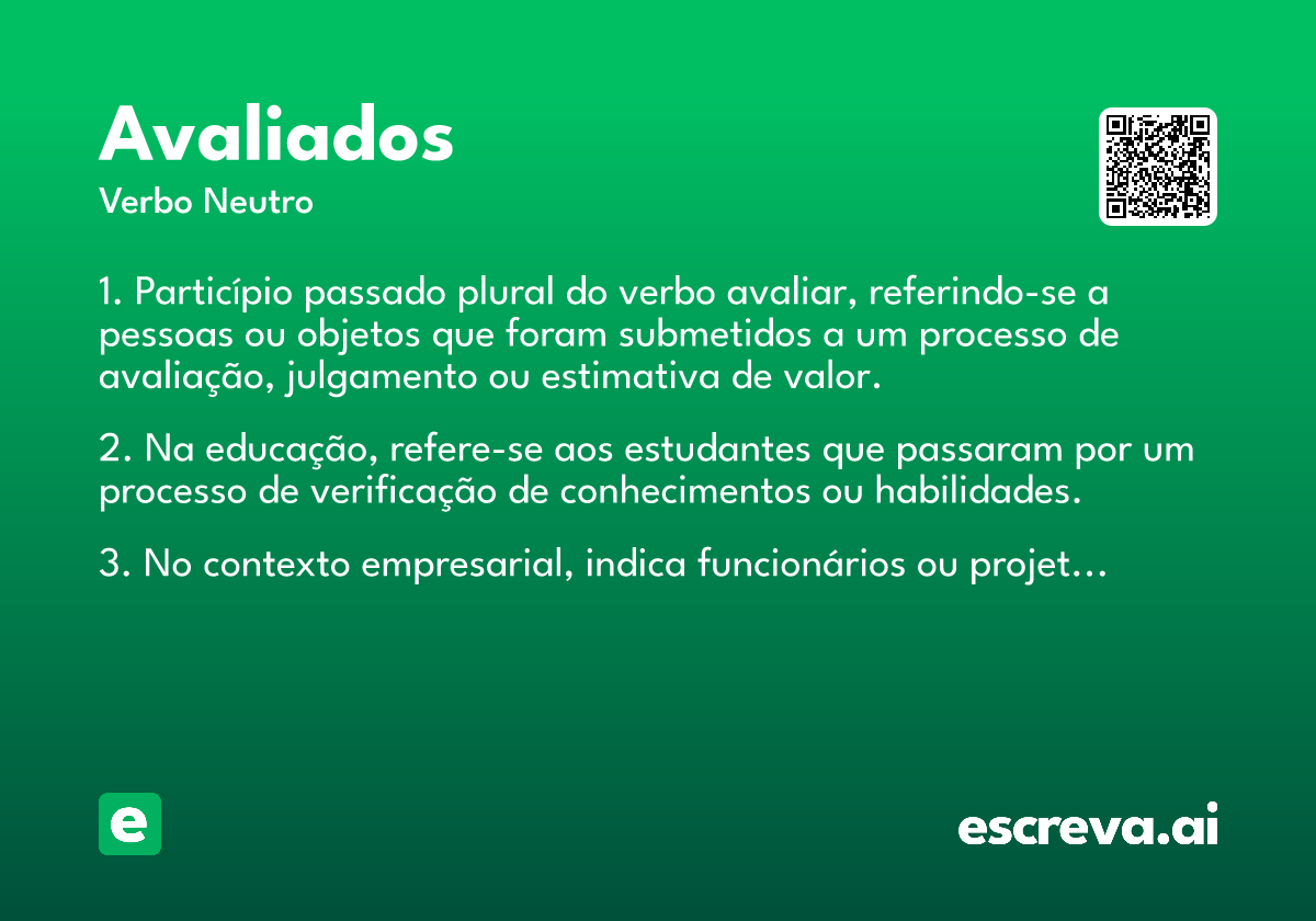 avaliados