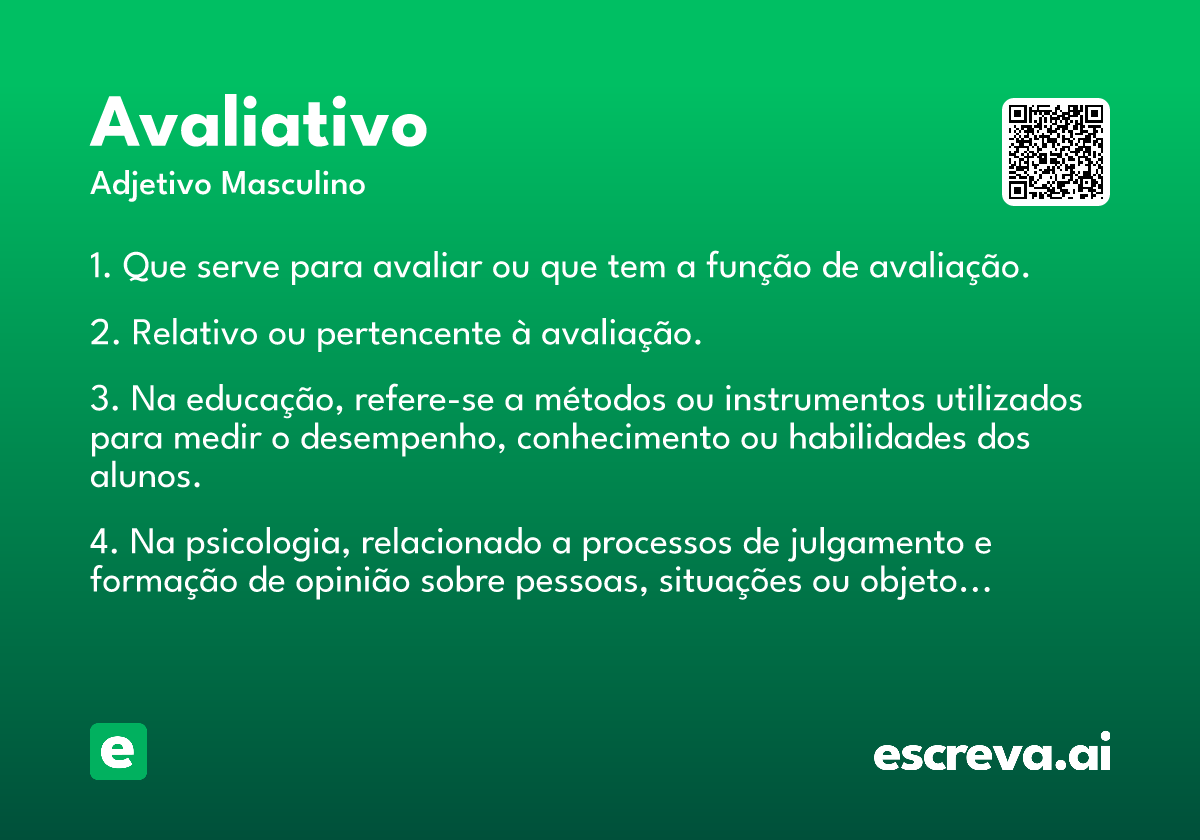 avaliativo