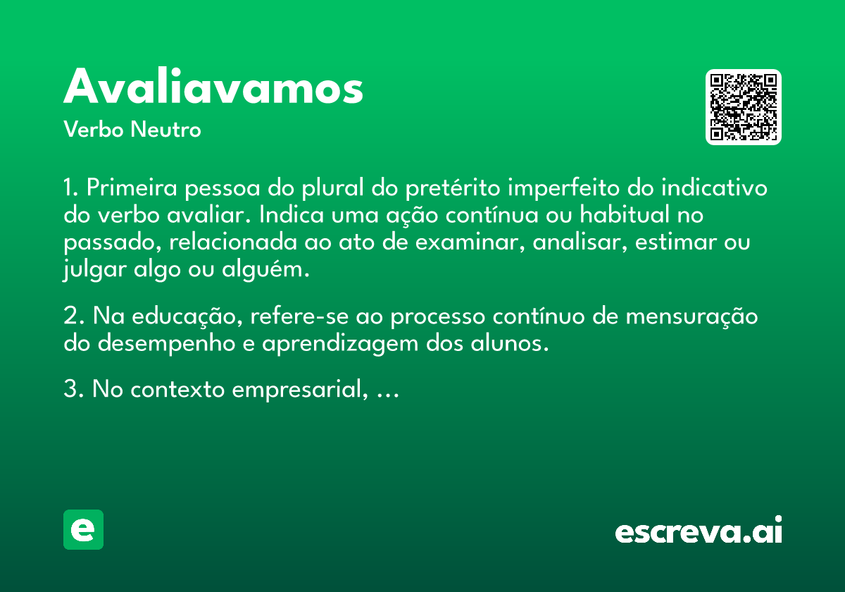 avaliavamos