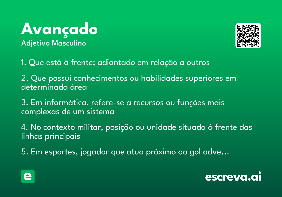 avançado