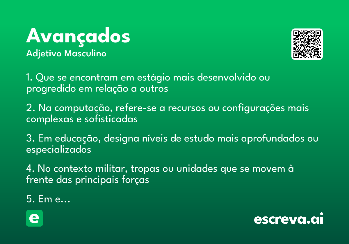 avançados