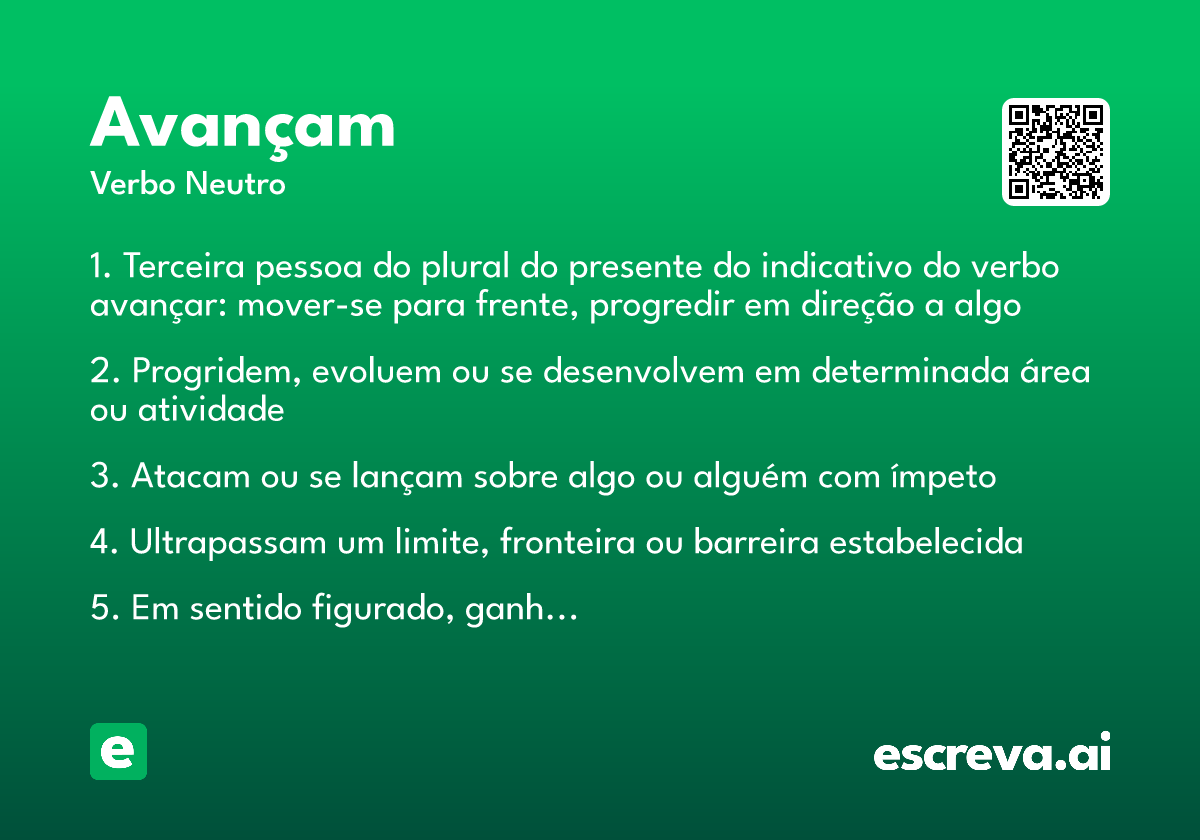 avançam
