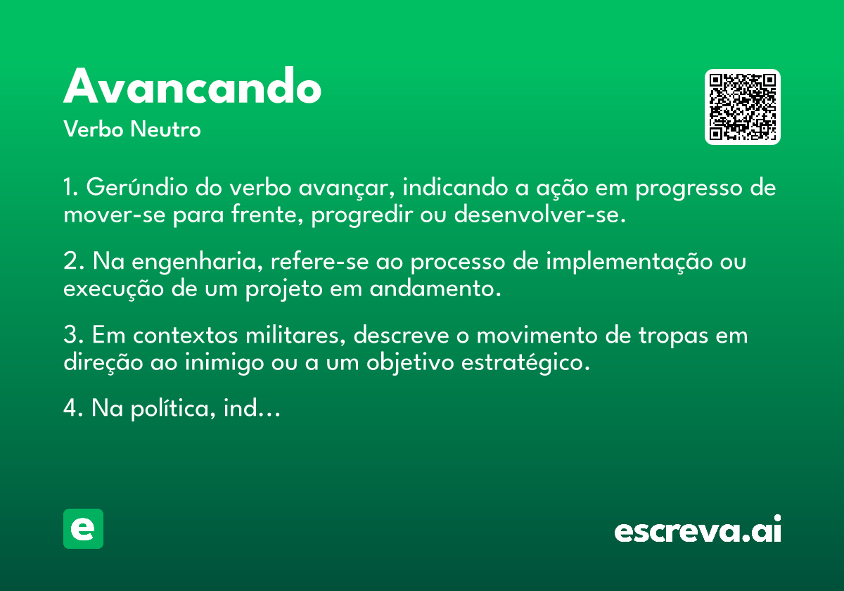 avancando