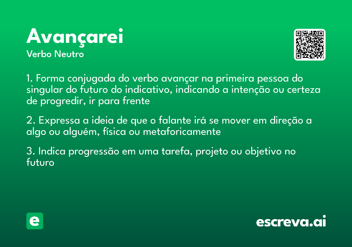 avançarei