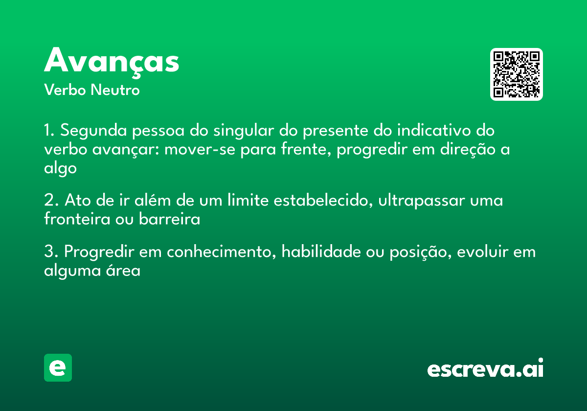 avanças
