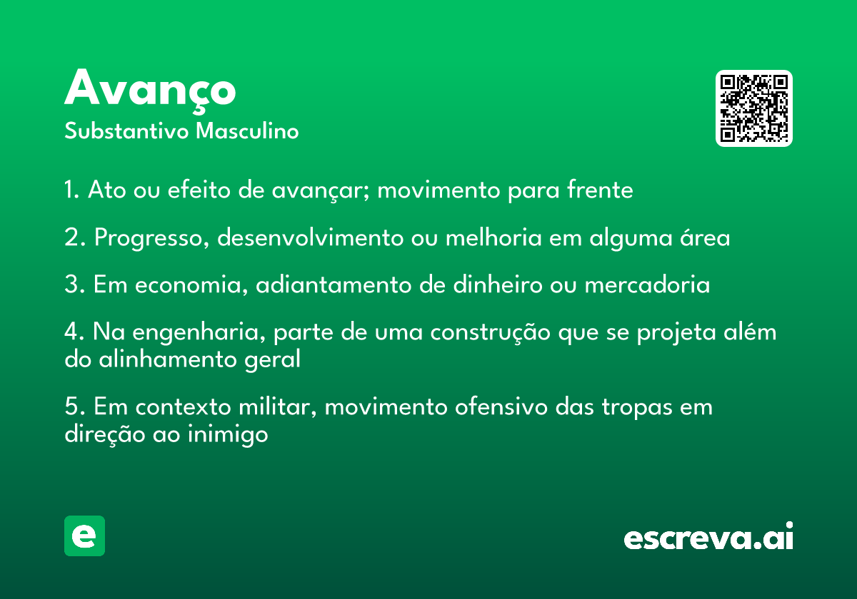 avanço