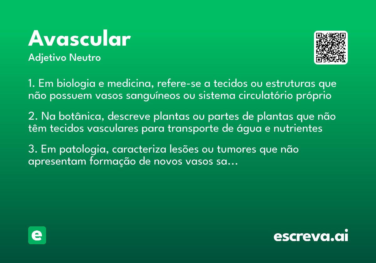 avascular