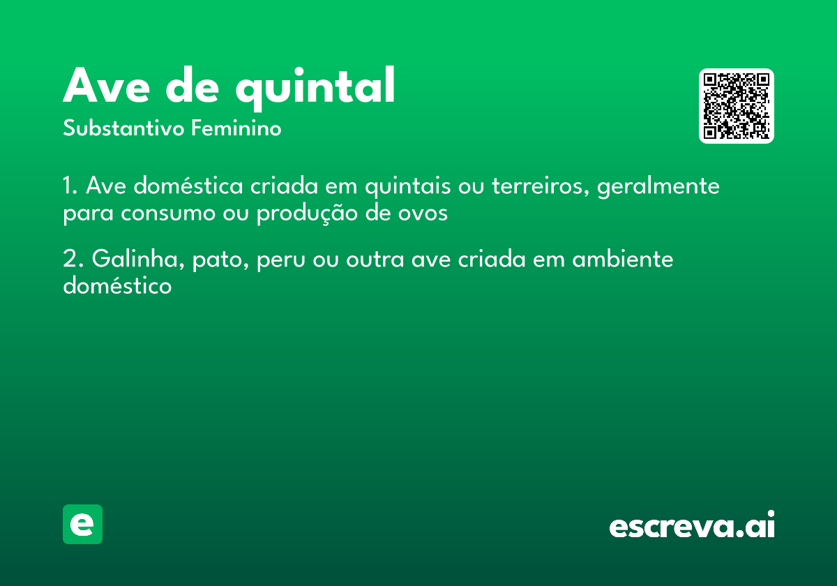ave de quintal
