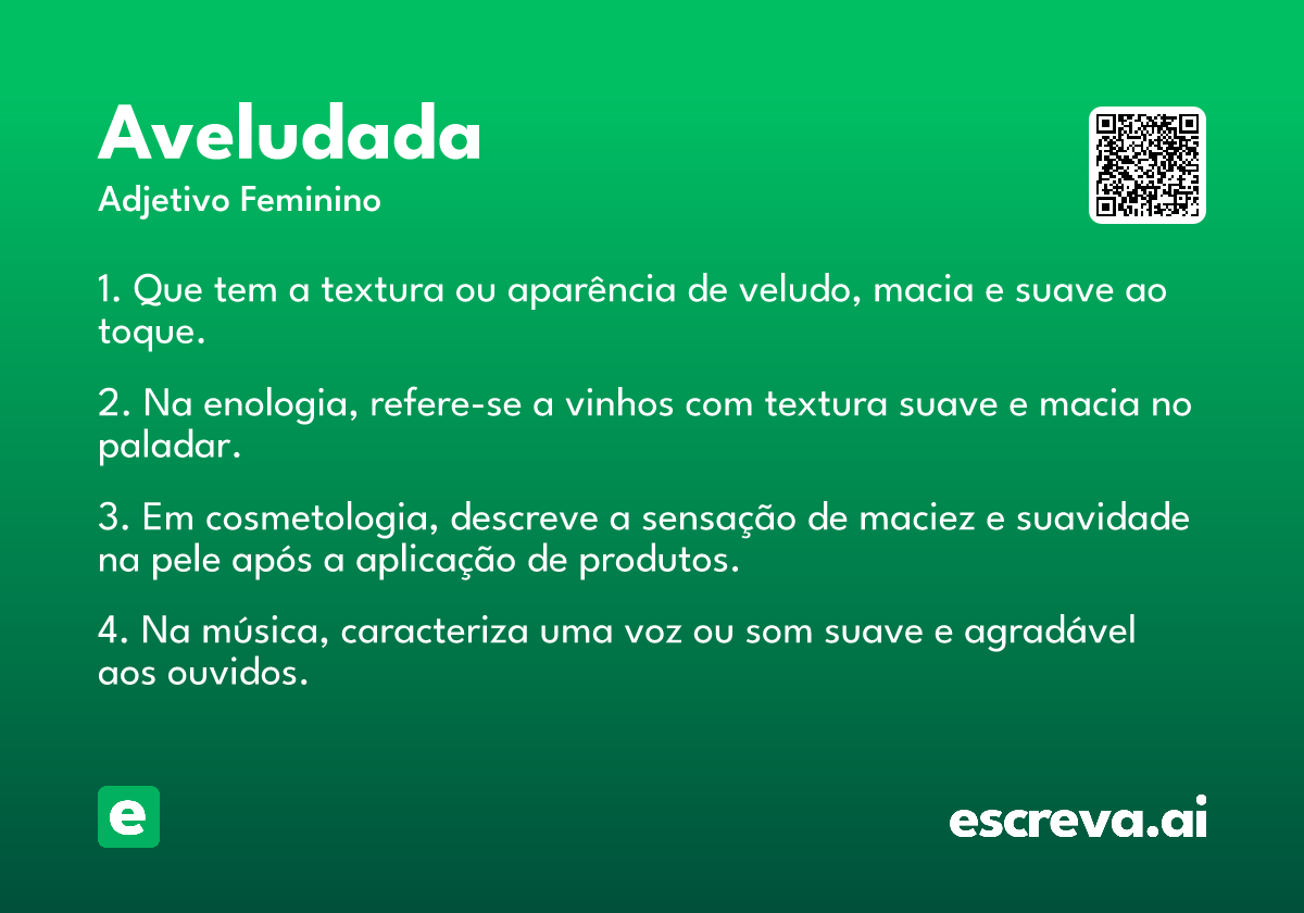 aveludada