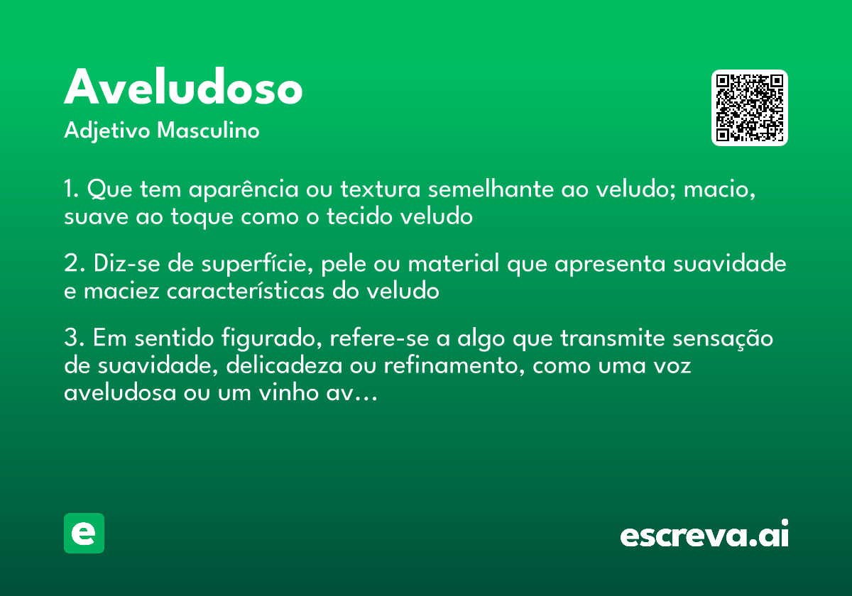 aveludoso