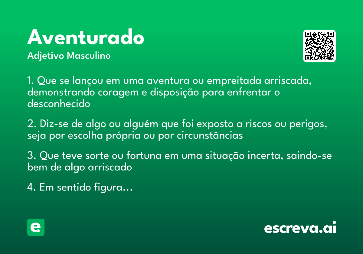 aventurado