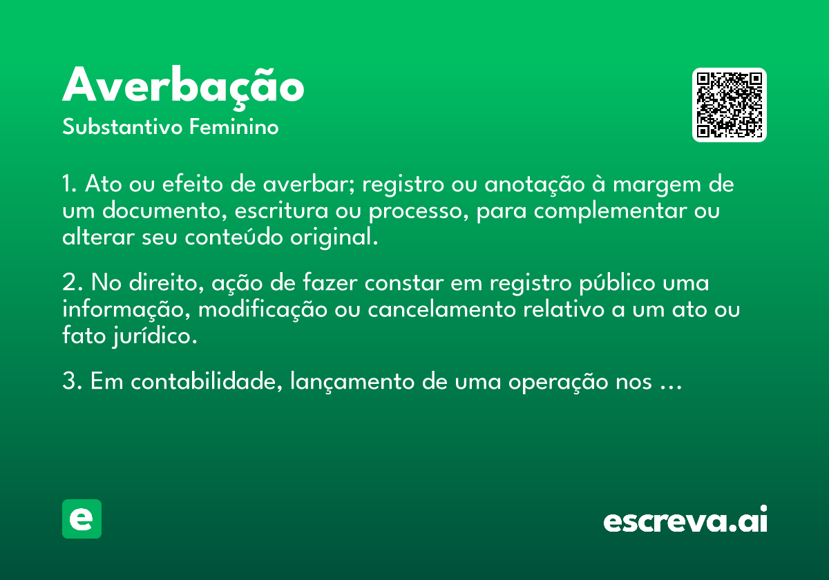 averbação