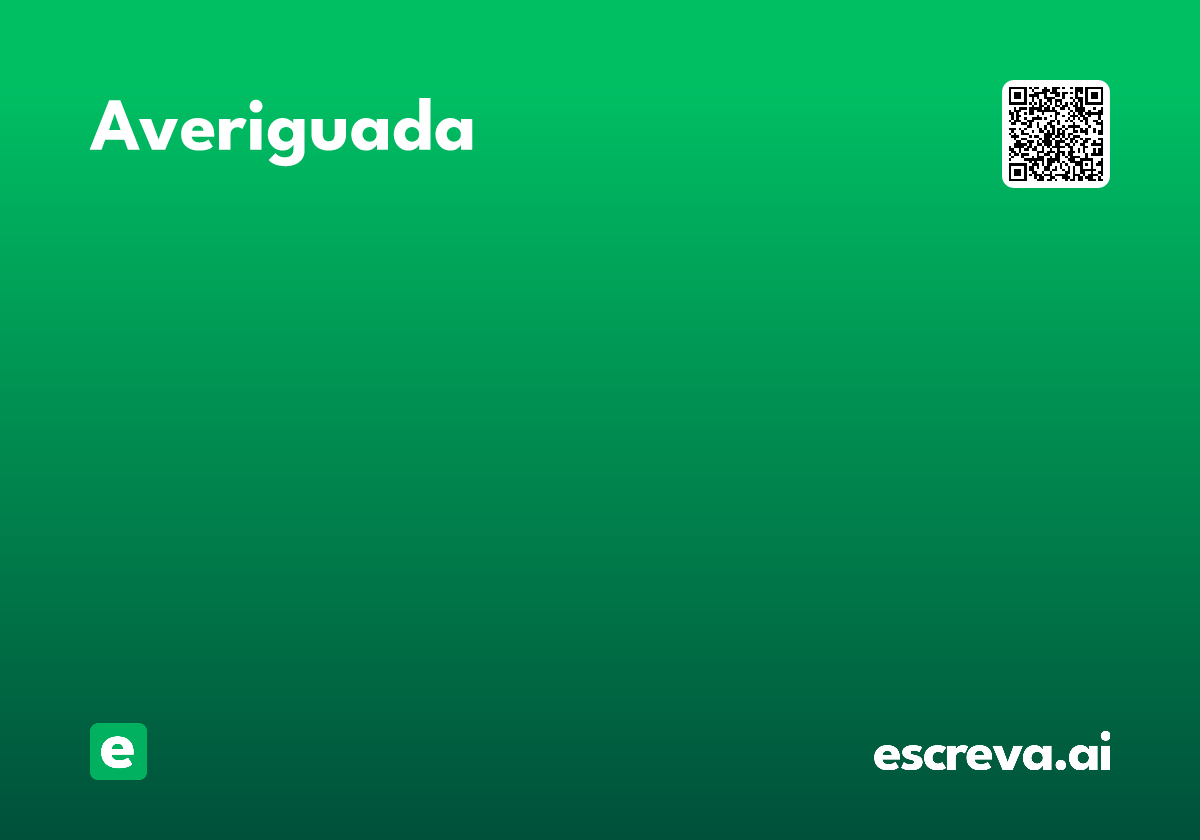 averiguada