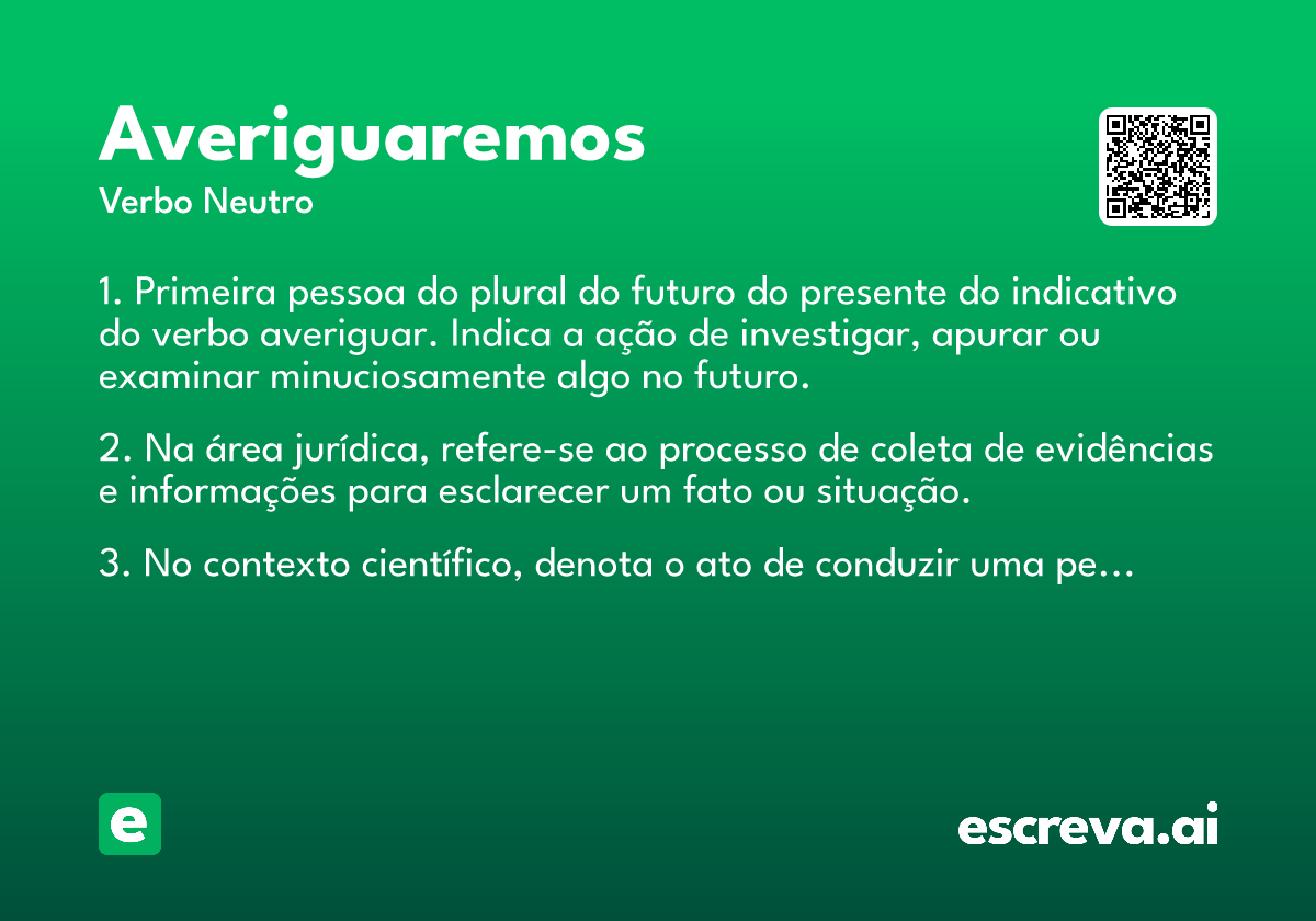 averiguaremos