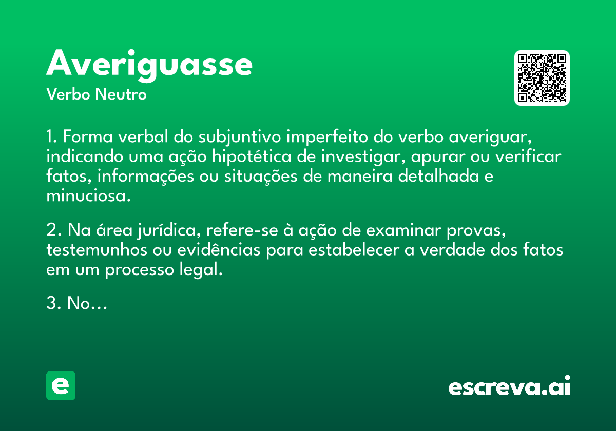 averiguasse