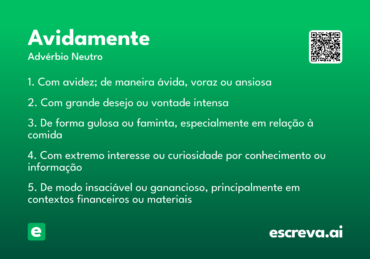 avidamente