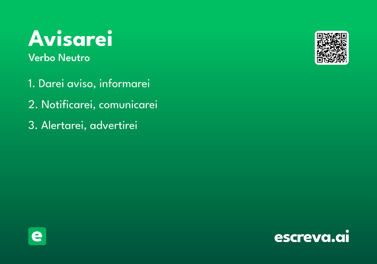 avisarei