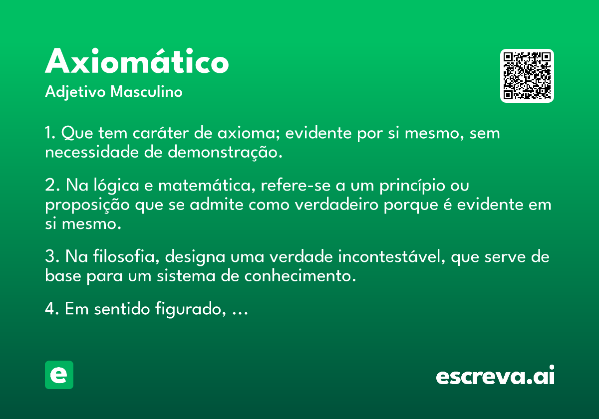 axiomático