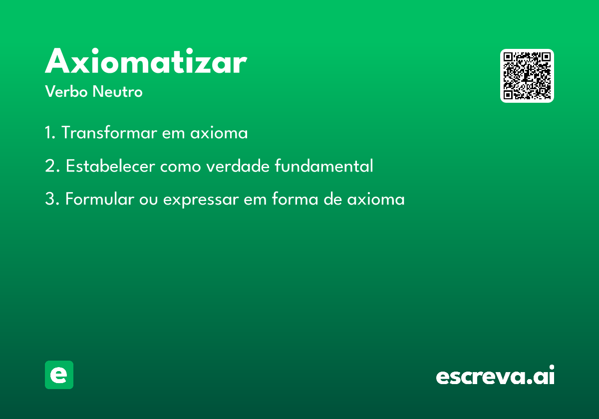 axiomatizar