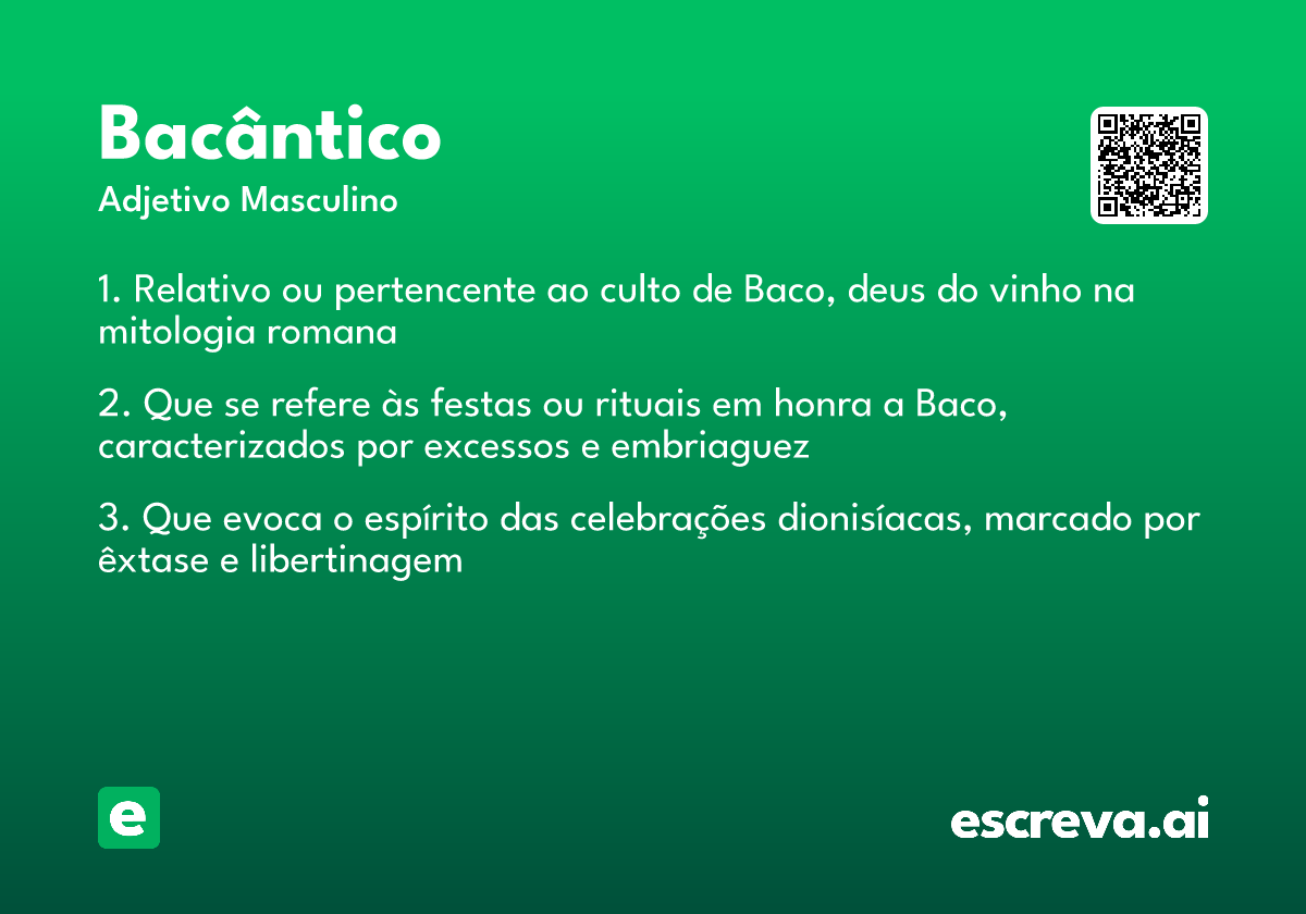 bacântico