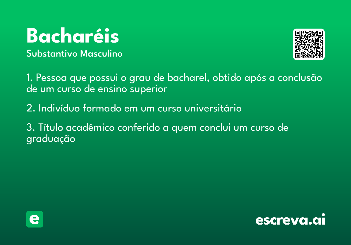 bacharéis