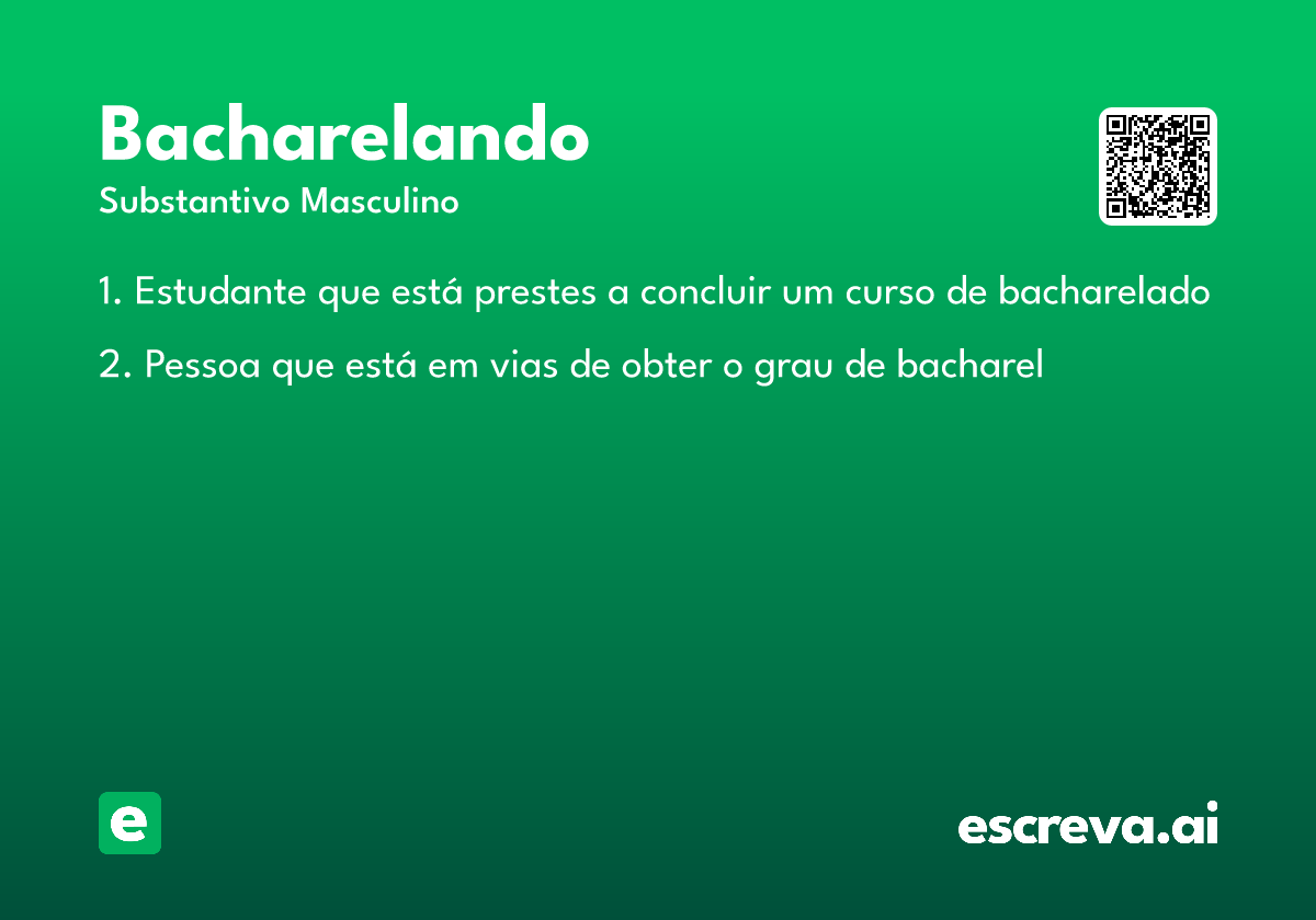 bacharelando