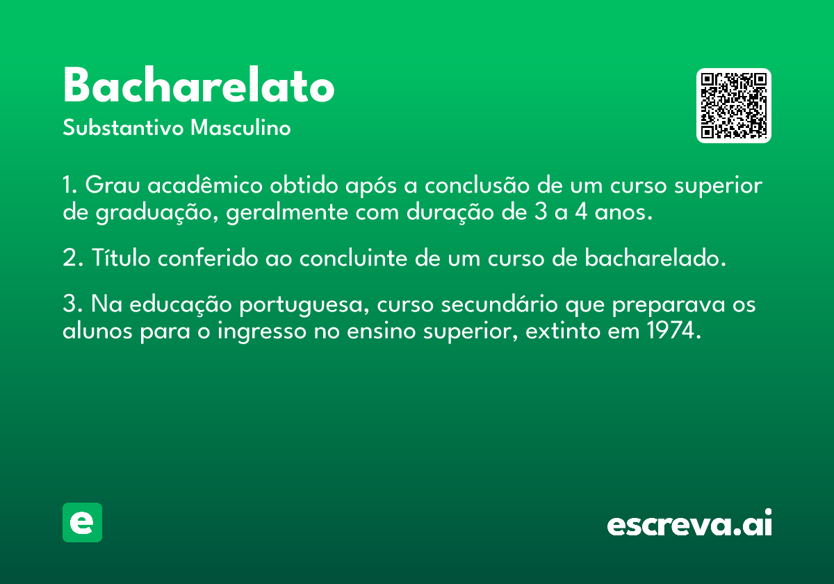 bacharelato