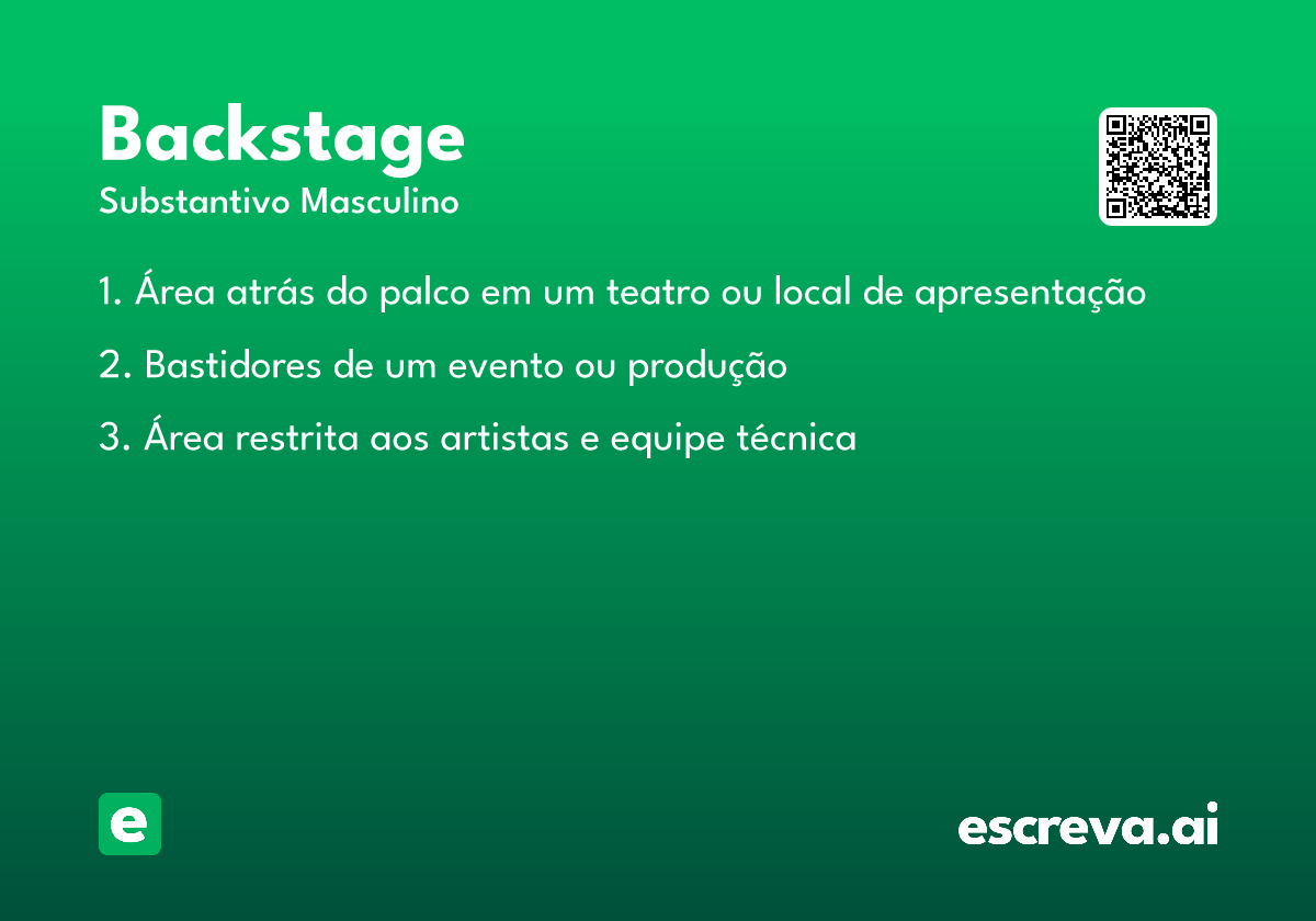 backstage