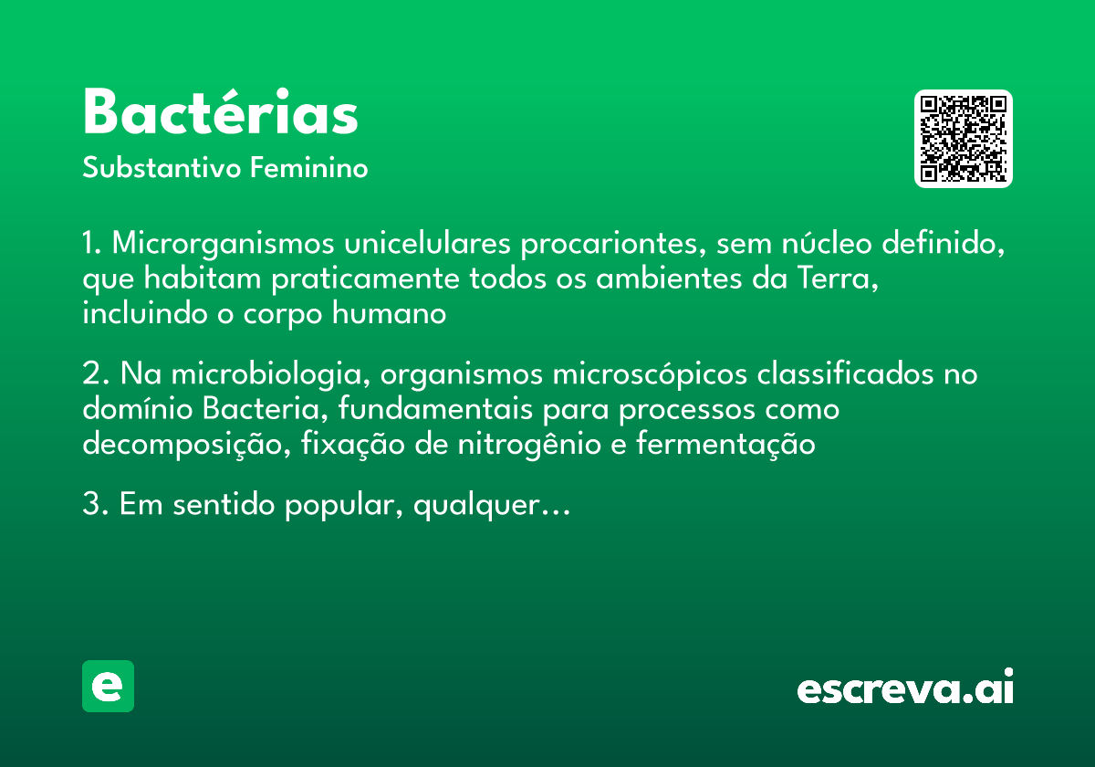 bactérias