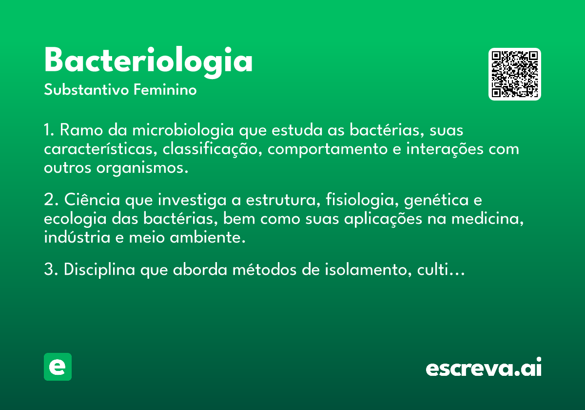 bacteriologia