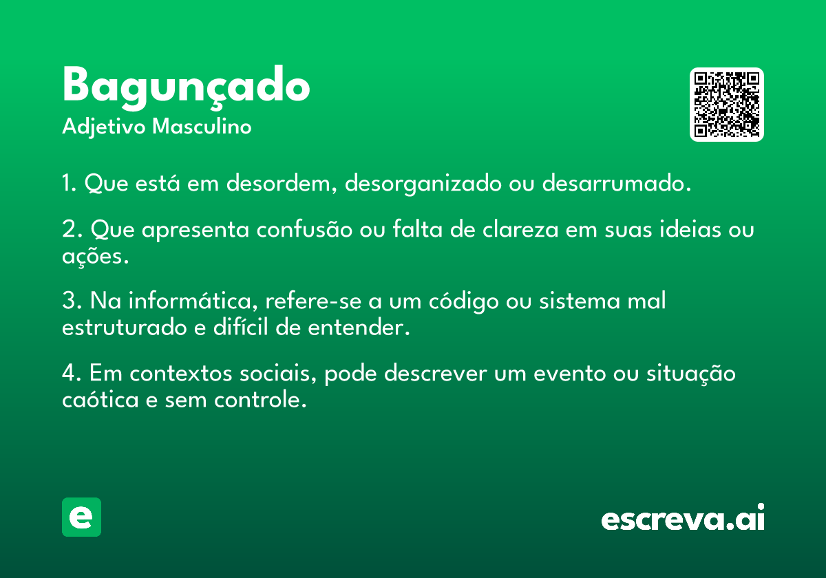 bagunçado