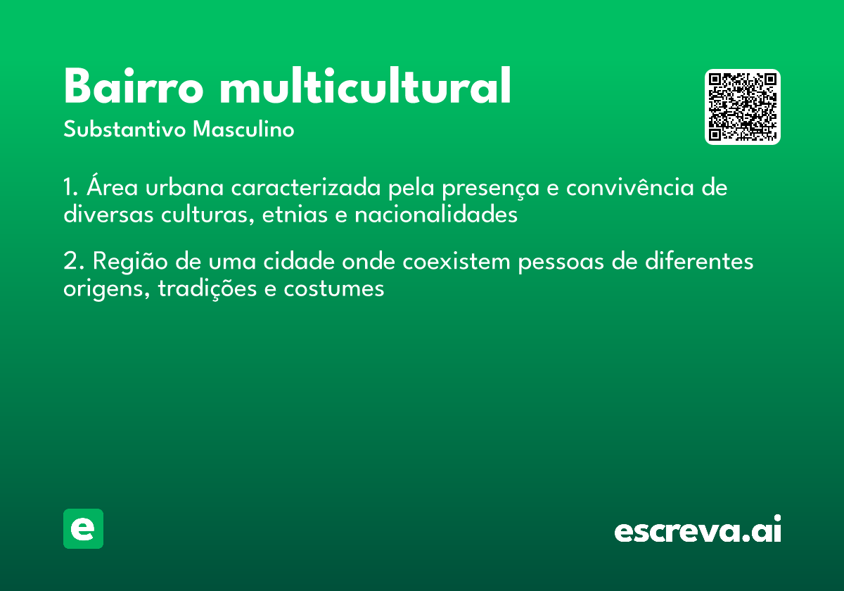 bairro multicultural