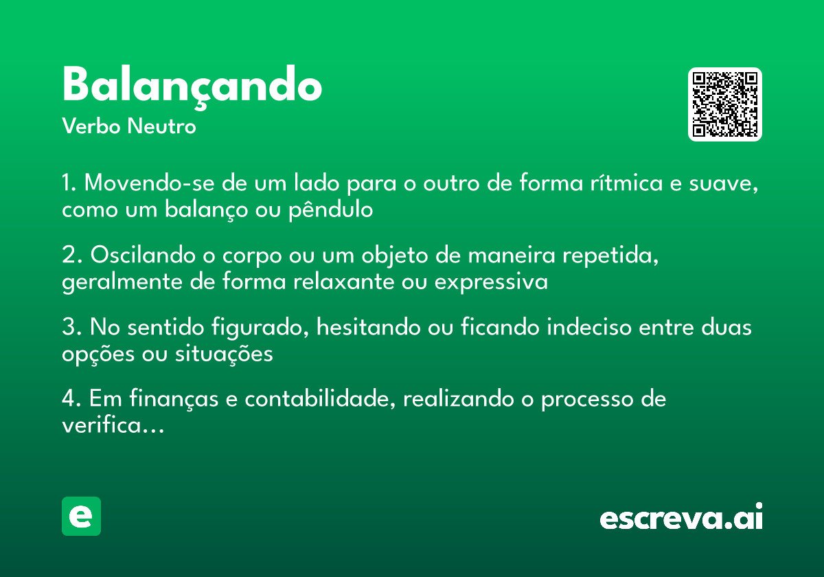balançando