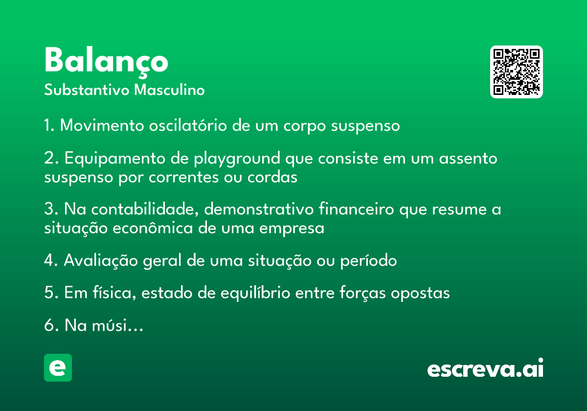 balanço