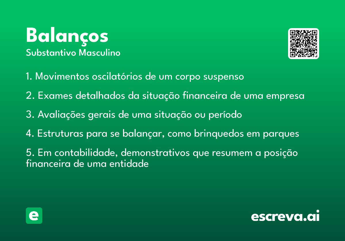 balanços