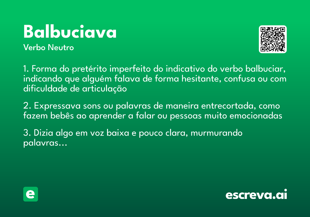 balbuciava