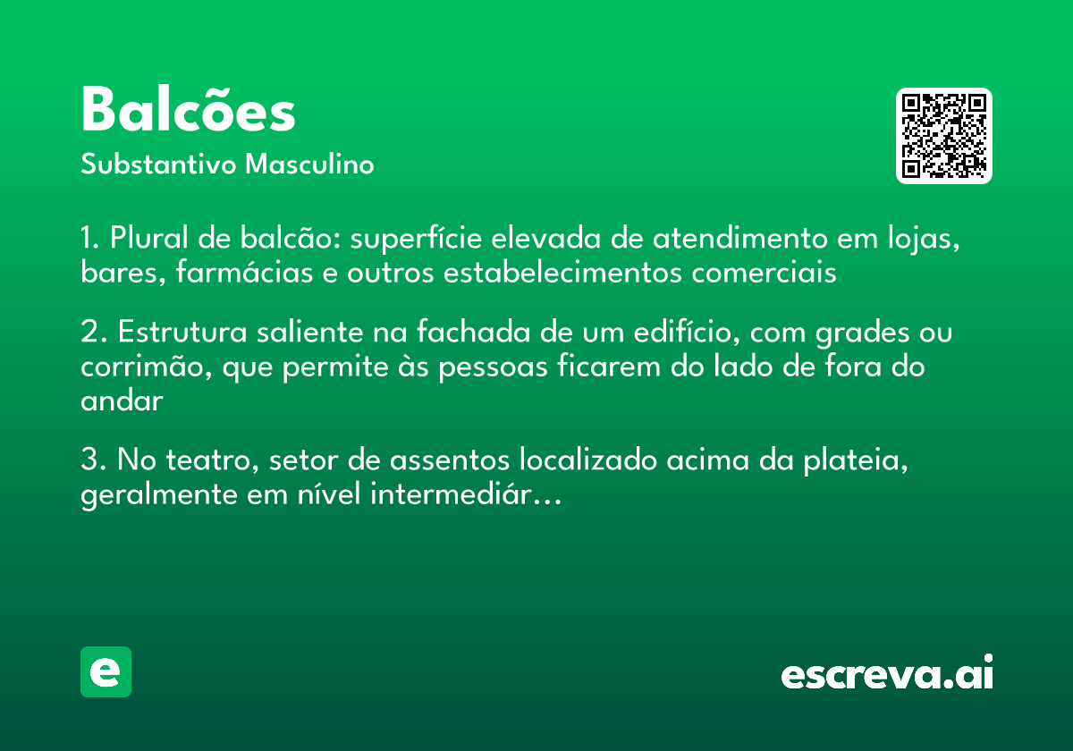 balcões
