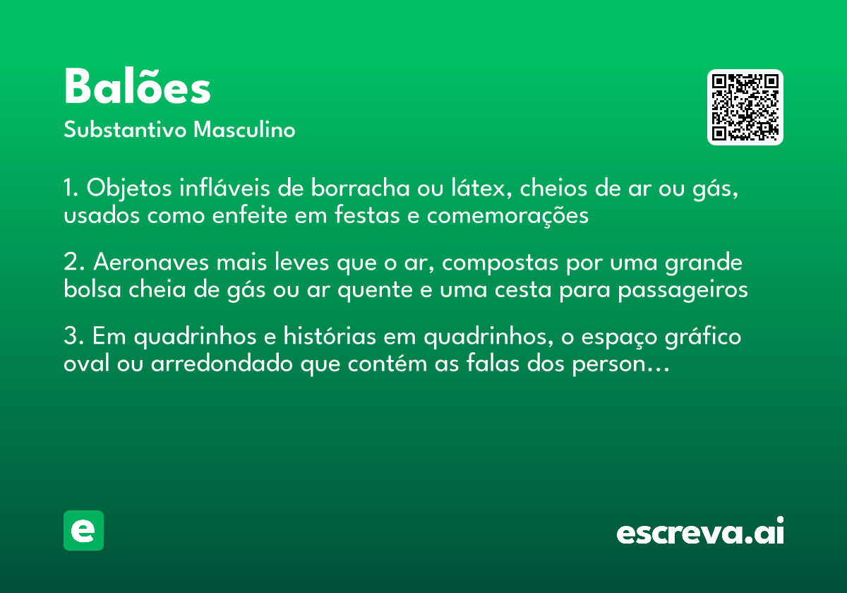 balões