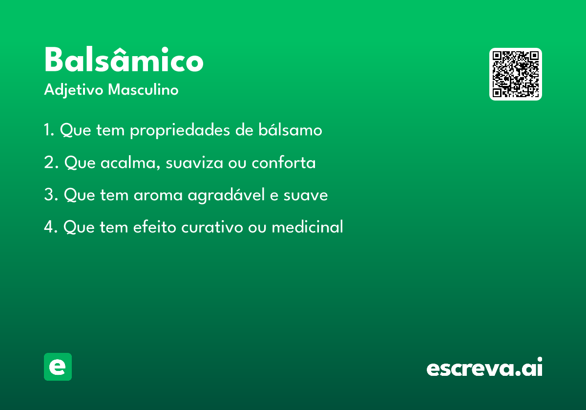 balsâmico