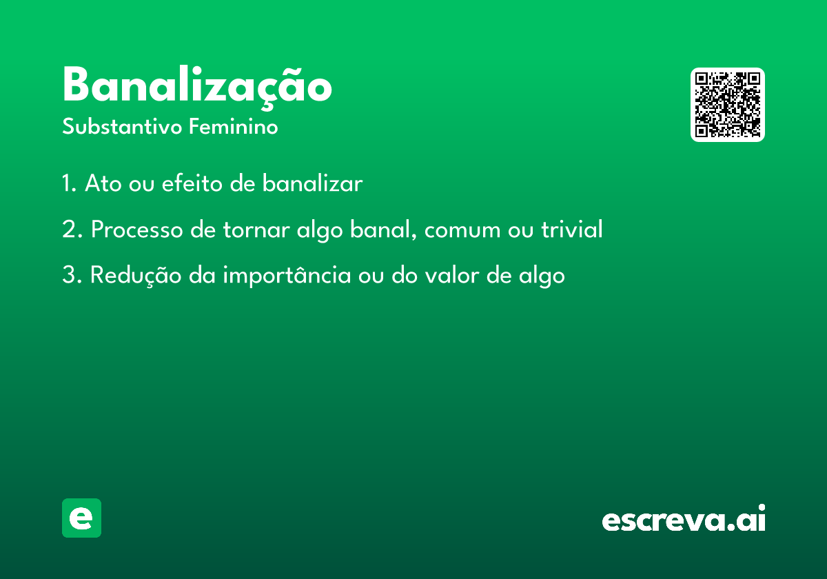 banalização