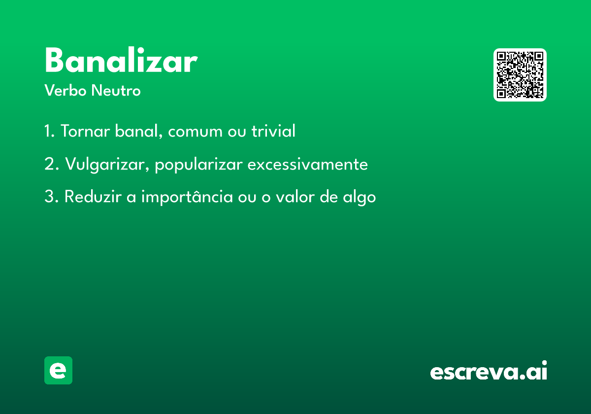 banalizar