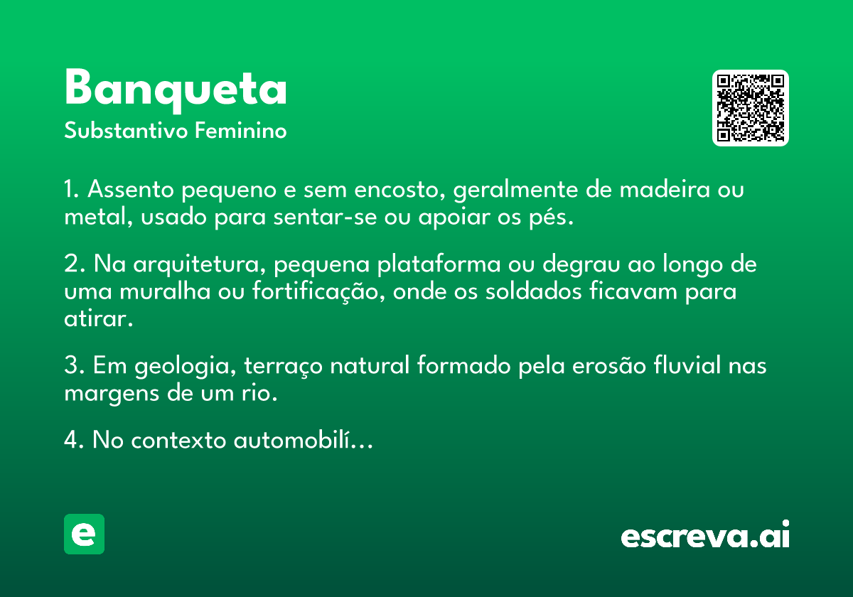 banqueta